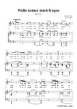 R. Franz-Wolle keiner mich fragen,in g minor,Op.52 No.3