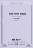 Schubert-Three Piano Pieces(Drei Klavierstucke),D.946