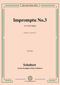 Schubert-Impromptu No.3 in G flat Major