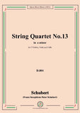Schubert-String Quartet No.13