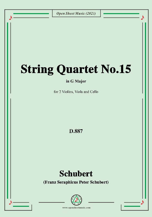 Schubert-String Quartet No.15