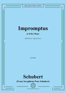 Schubert-Impromptus,Op.142 No.3