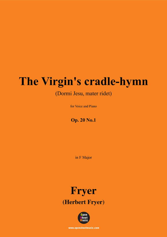 Fryer-The Virgin's cradle-hymn