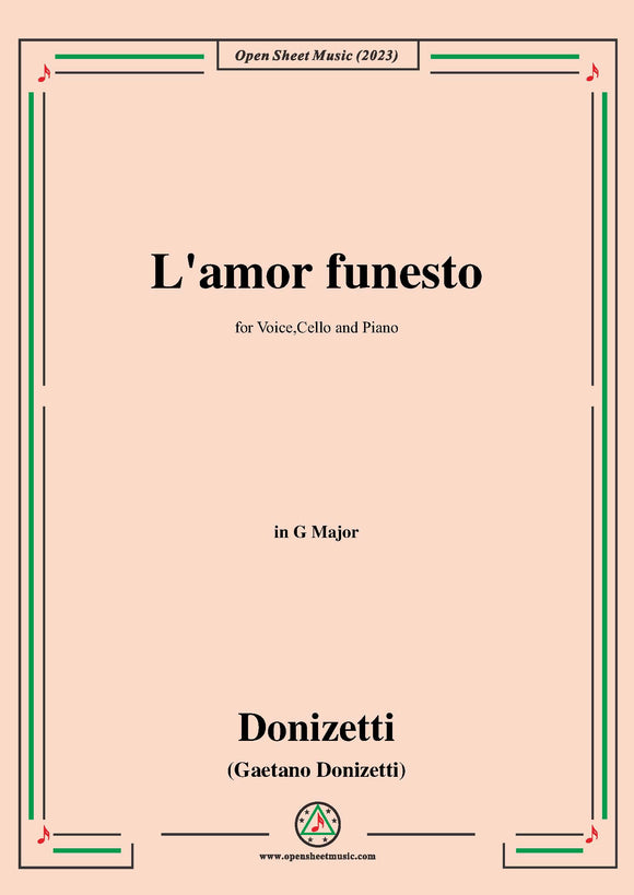 Donizetti-L'amor funesto,in G Major