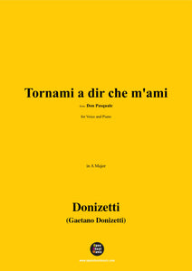 Donizetti-Tornami a dir che m'ami(Act III)