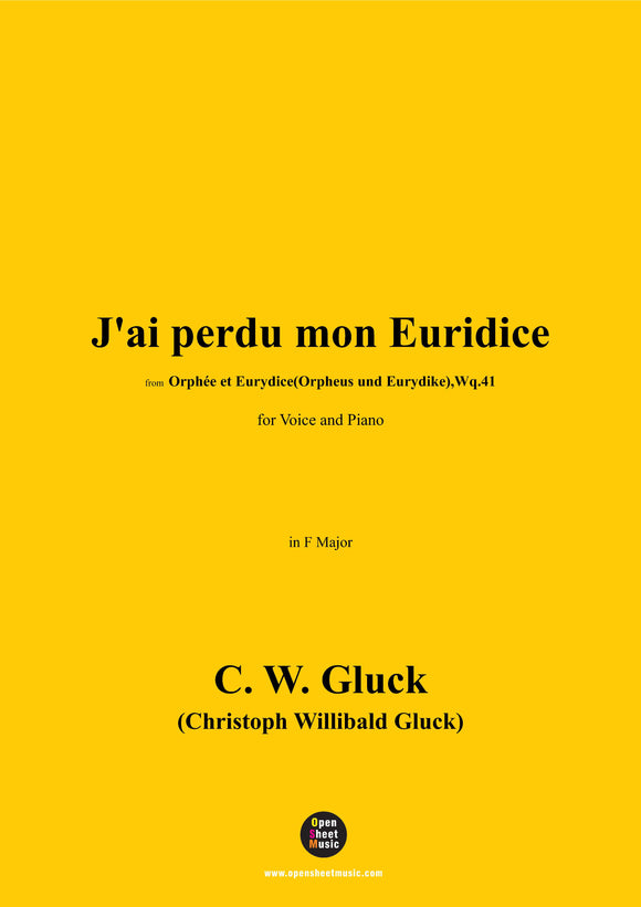 C. W. Gluck-J'ai perdu mon Euridice(Air)