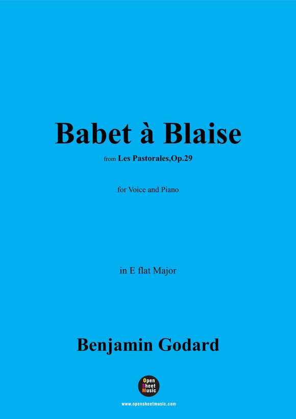 B. Godard-Babet à Blaise,Op.29 No.4