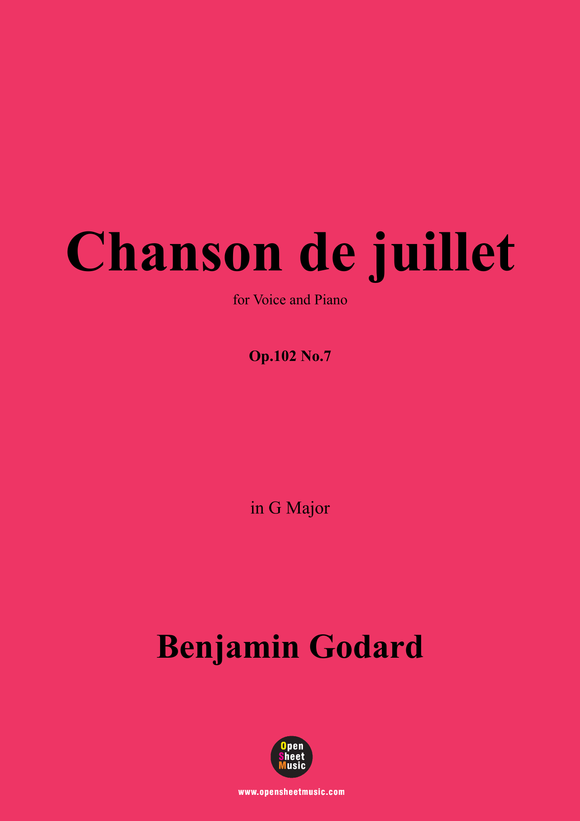 B. Godard-Chanson de juillet,Op.102 No.7