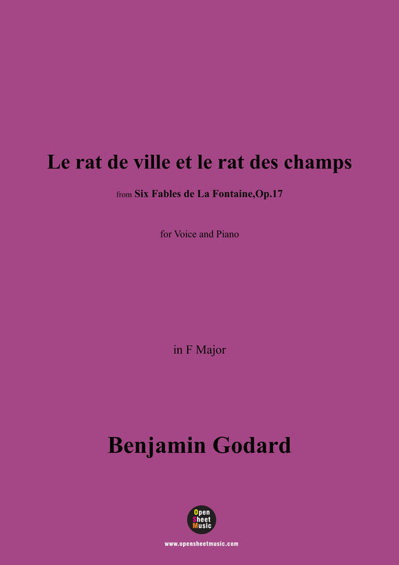 B. Godard-Le rat de ville et le rat des champs