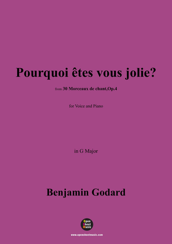 B. Godard-Pourquoi êtes vous jolie?