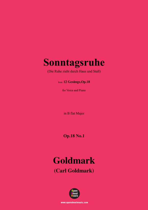 C. Goldmark-Sonntagsruhe