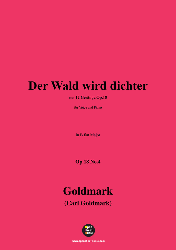 C. Goldmark-Der Wald wird dichter