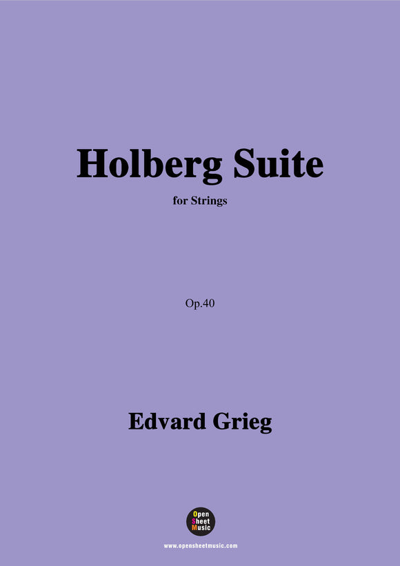 Grieg-Holberg Suite,Op.40,for Strings