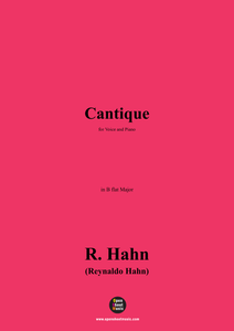 R. Hahn-Cantique