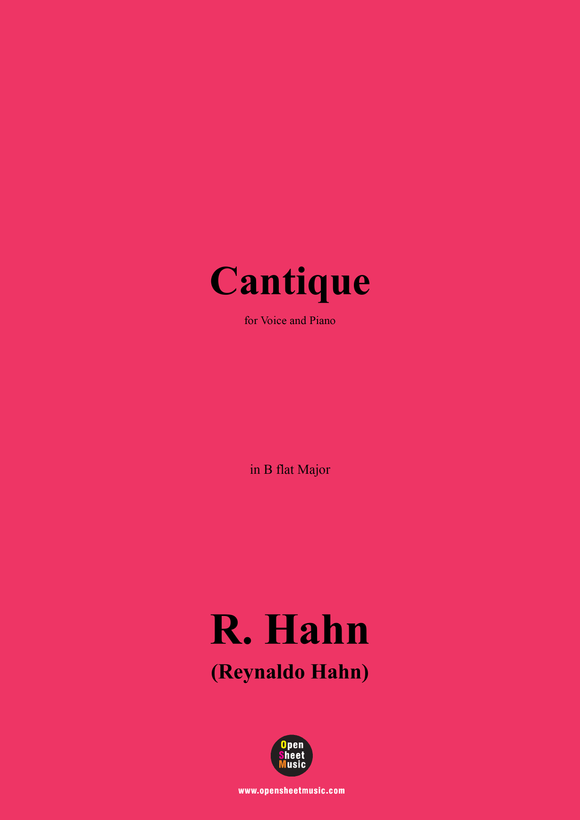 R. Hahn-Cantique