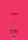 R. Hahn-Cantique