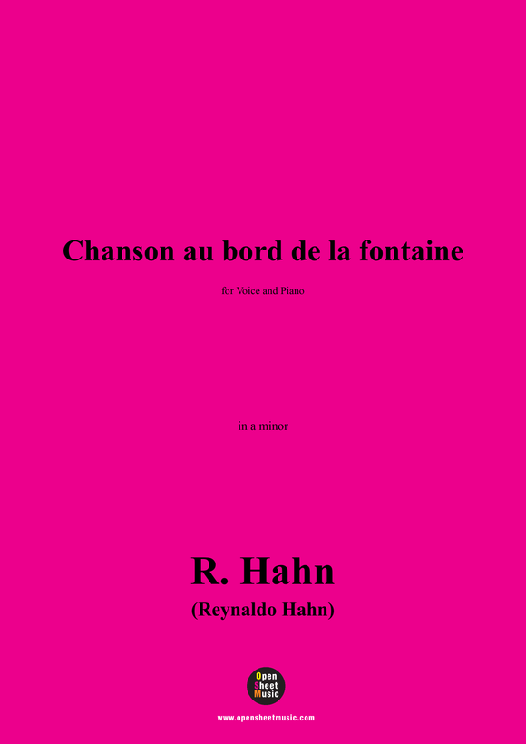 R. Hahn-Chanson au bord de la fontaine