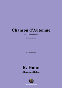 R. Hahn-Chanson d'Automne