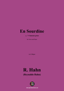 R. Hahn-En Sourdine