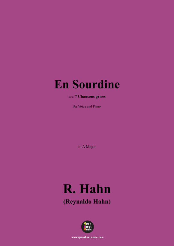 R. Hahn-En Sourdine