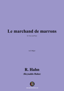 R. Hahn-Le marchand de marrons