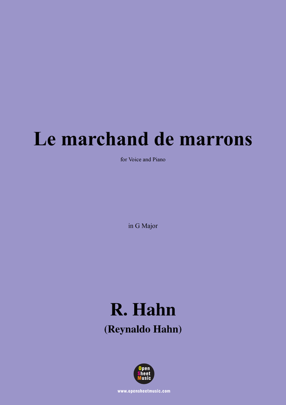 R. Hahn-Le marchand de marrons