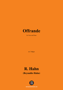 R. Hahn-Offrande