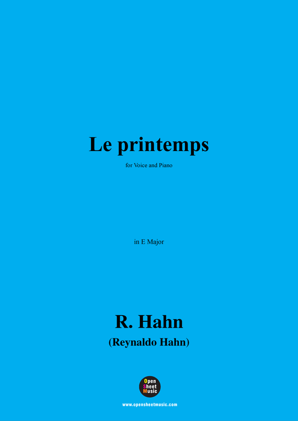 R. Hahn-Le printemps