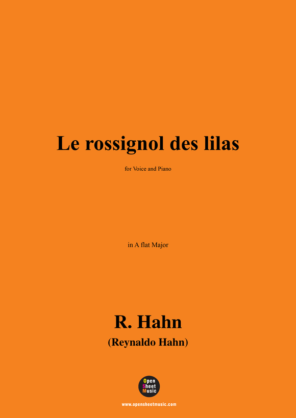 R. Hahn-Le rossignol des lilas