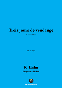 R. Hahn-Trois jours de vendange