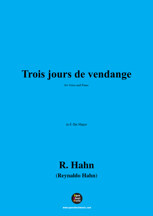 R. Hahn-Trois jours de vendange