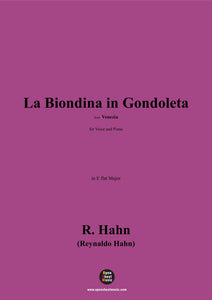 R. Hahn-La Biondina in Gondoleta