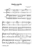 Handel-Ombra mai fù,for Violin,Cello and Piano