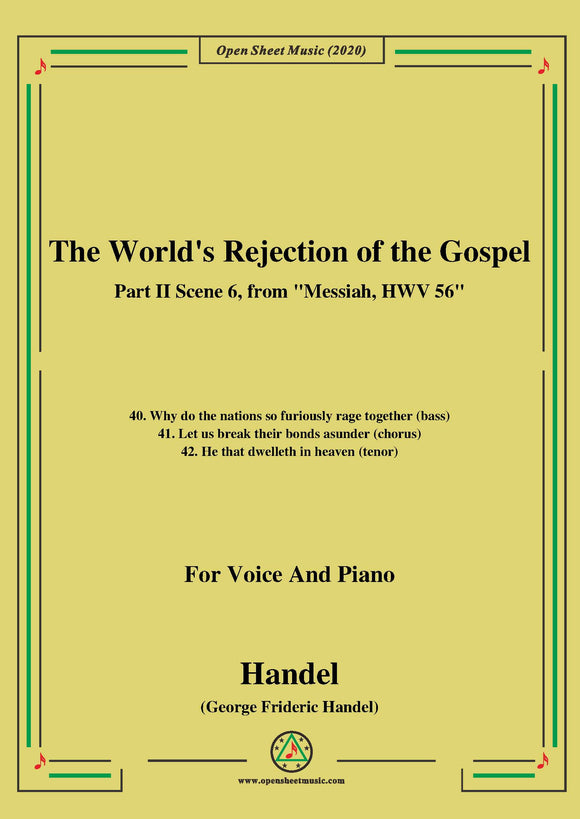 Handel-The World's Rejection of the Gospel