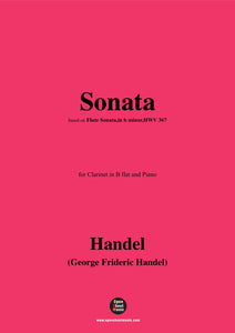 Handel-Sonata,based on 'Flute Sonata,in b minor,HWV 367b