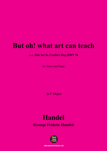 Handel-But oh!what art can teach