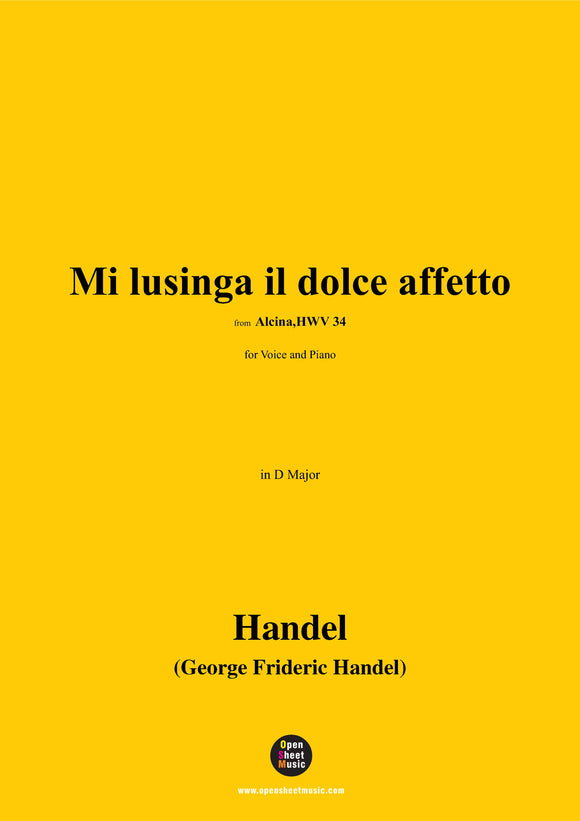 Handel-Mi lusinga il dolce affetto