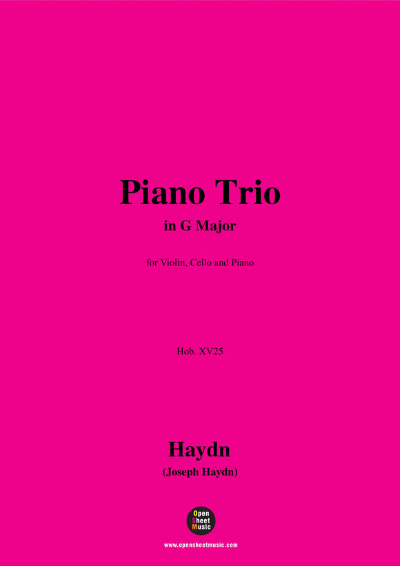 J. Haydn-Piano Trio,for Violin,Cello and Piano