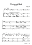 F. Hiller-Mutter und Kind,Op.111 No.2