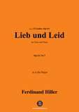 F. Hiller-Lieb und Leid,Op.111 No.7