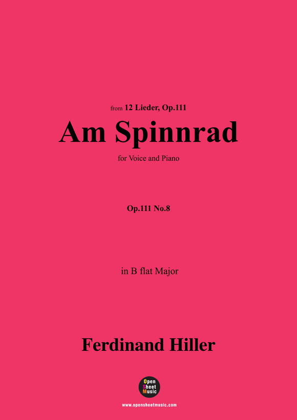 F. Hiller-Am Spinnrad,Op.111 No.8