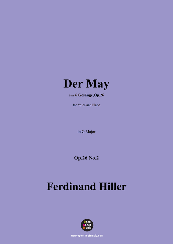 F. Hiller-Der May,Op.26 No.2