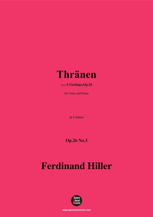 F. Hiller-Thränen,Op.26 No.3