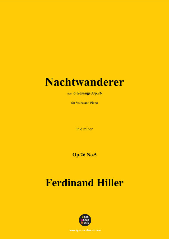 F. Hiller-Nachtwanderer,Op.26 No.5