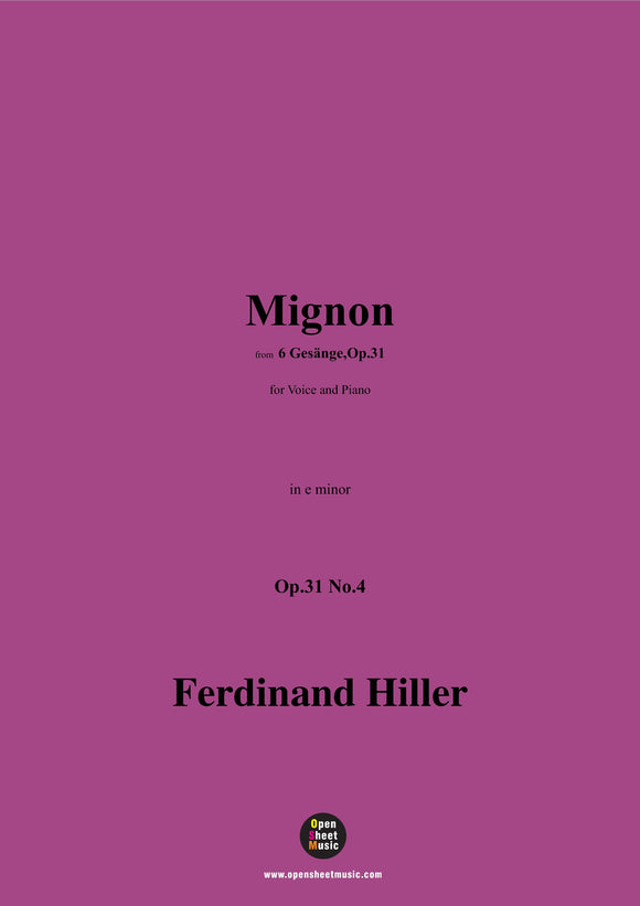 F. Hiller-Mignon,Op.31 No.4