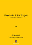 Hummel-Partita,in E flat Major,S.48,for Two Oboes and Bassoon