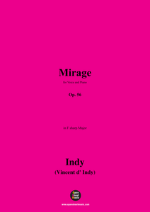 V. d' Indy-Mirage,Op.56