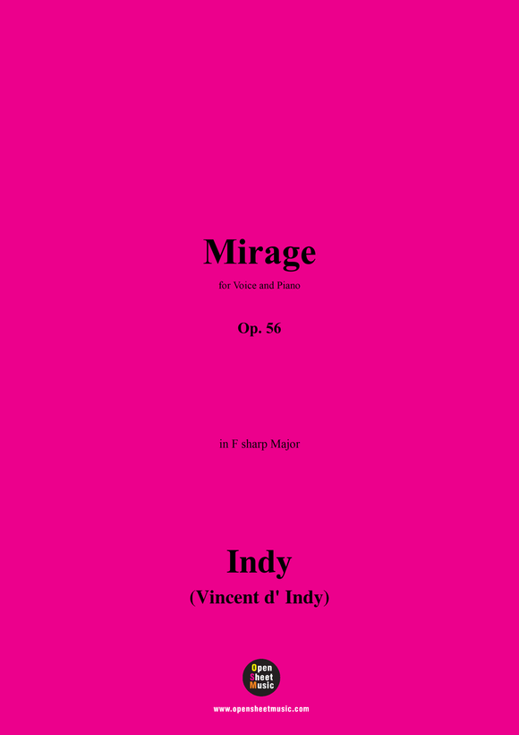 V. d' Indy-Mirage,Op.56