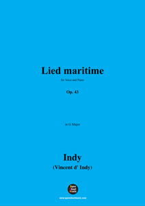 V. d' Indy-Lied maritime