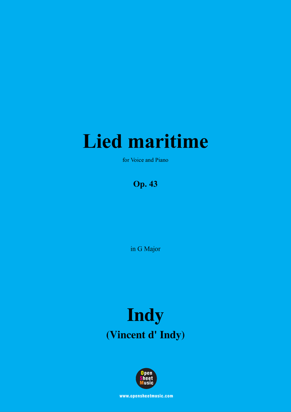 V. d' Indy-Lied maritime